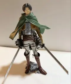 進撃の巨人　フィギア　リヴァイ　立体機動装置付き
