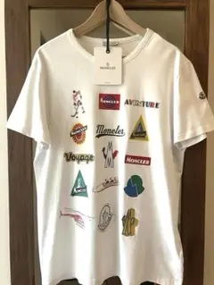 【希少2020 オールロゴT】MONCLER ロゴTシャツ　Ｍサイズ
