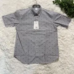 ✨新品✨TAKEO KIKUCHI 半袖シャツ M ネイビー系