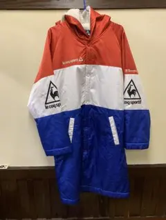 le coq sportif フード付きジャケット 赤/白/青