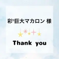 彩¨̮巨大マカロン様 専用ページ