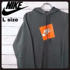 NIKE　プルオーバーパーカー　ボックスロゴ　L size