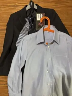 子ども スーツ 130 フォーマルセット ジャケット シャツ ネクタイ