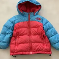 THE NORTH FACE ダウンジャケット 90サイズ 青/赤のサムネイル