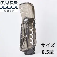 キャディバッグ エンボスクロコ クリア 黒 新品 ムータマリンゴルフ