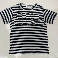 COMME des GARCONS ボーダー 立体モチーフ Tシャツ Sのサムネイル