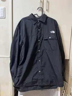 ノースフェイス　ロングスリーブ ヌプシシャツ　ブラック XL