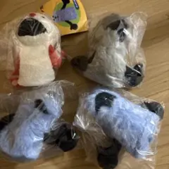 フィンガーパペットぬいぐるみ 全4種　ガチャ　コンプリート