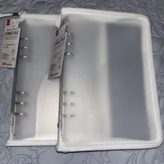 ダイソー 6リングファイルホワイト2個セット