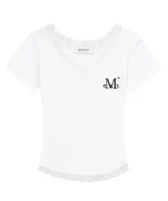 mucent サニアレースVネックTシャツ