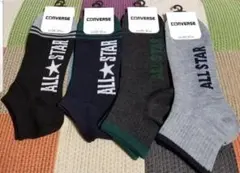 CONVERSE　コンバース　25-27cm　ロゴ入　ソックス　靴下　４足セット