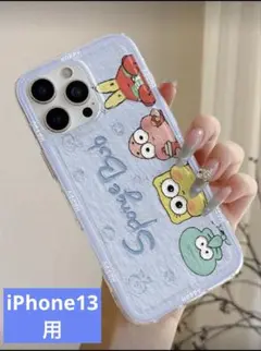 極美品　スポンジボブ キャラクター iPhone13 ケース