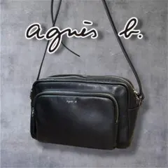 【極美品】agnes b. angele レザー ミニショルダーバッグ 本革