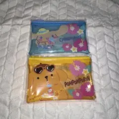 サンリオ シナモロール ポムポムプリン フラットポーチ 2点セットのサムネイル