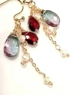 ❦ビビデバビデブー様専用❦ミスティッククォーツ ❦ガーネット❦チャーム❦