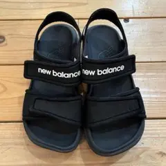 【良品】ニューバランス キッズ サンダル 18cm 黒 ブラック