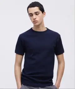 AVIREX デイリーウェア リブ 半袖 クルーネック Tシャツ Lサイズのサムネイル