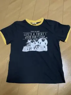 ひつじのショーン Shaun the Sheep 半袖Tシャツ 黒 M