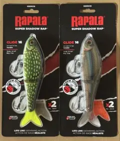 2個セット　ラパラ　スーパーシャドウラップグライド　16cm　86g