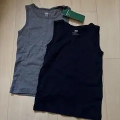 H&M タンクトップ 2枚セット 98/104 オーガニックコットンのサムネイル