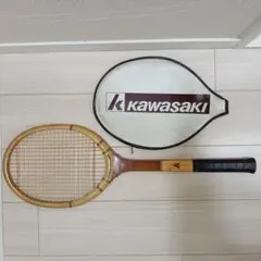 レトロkawasaki木製テニスラケット H-NO.153 Grand Slam