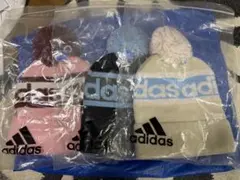 adidasのニット帽3点セット