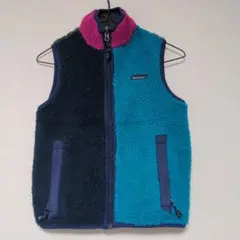 【美品】デニム&ダンガリーリバーシブルダウンベスト 140