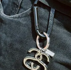 ラスト一点StussySS LINK CARABINER Silver カラビナ - メルカリ