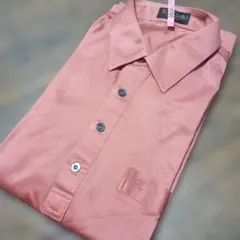 EX-Clubレナウン製メンズ 長袖シャツ ピンク Lサイズ