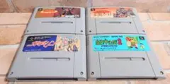 信長の野望など　スーパーファミコン　ソフト　動作確認済　まとめ売り　４本セット