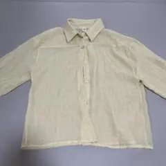 最終値下げ‼︎リネン長袖シャツ 黄色