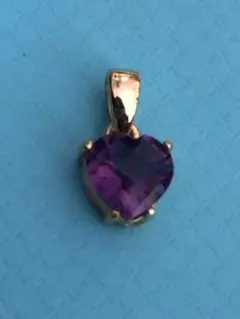 アメジスト　ハート型ペンダント トップのみ