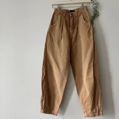 ZARA カーブデニム　バレルレッグ　秋色