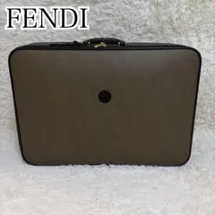 希少✨FENDI ヴィンテージ 二輪キャリーバッグ スーツケース PVC 旅行のサムネイル