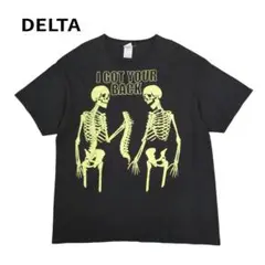 00s I GOT YOUR BACK Tシャツ スカル 蓄光 ブラック XL