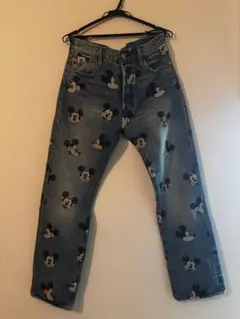 男女兼用☆リーバイス×ディズニーミッキーマウス 501w32.L30新品 新品 リーバイス × ミッキーマウス 90周年記念限定 501 コーン