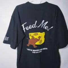 新品 Tシャツ XL トムとジェリー チーズ サガラ 刺繍 85周年 カットソー