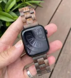 新品　アップルウォッチ バンド 男女兼用 木製バンド　Apple Watch