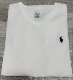 Polo Ralph Lauren ホワイト Vネック Tシャツ【美品】