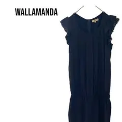 wallamandaアラマンダ　ノースリーブールインワンサロペット　ビジネス