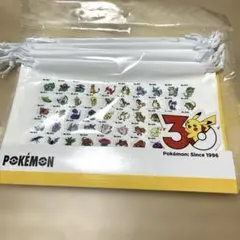 新品 3coins スリコ スリーコインズ ポケモン ビニール巾着セット