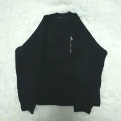 niko and... ニコアンド スエード切替スウェット ブラック Mサイズ