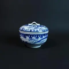 古伊万里 染付 蛸唐草文 三段重 重箱 陶器 骨董？ アンティーク - メルカリ