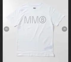 美品 MM6 Maison Margiela スタッズロゴ Tシャツ ホワイトのサムネイル