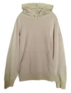 Gymphlex　プルオーバースウェットパーカー　アイボリー　L　古着