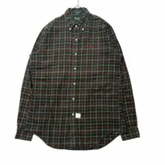 ポロラルフローレン BD長袖シャツ チェック ポニー刺繍 US古着 e48