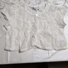 アイボリー レース カーディガン 120