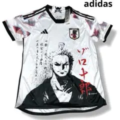 【未使用】 adidas ユニフォーム 半袖 ゾロ 十郎 刺繍ロゴ M ホワイト
