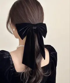 ベロアリボンバレッタ