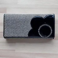 Mary Quant 長財布 ツイード調 エナメル花柄 マリークワントのサムネイル